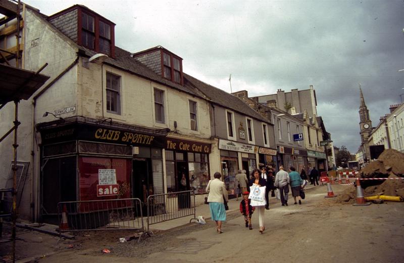 Falkirk High St east end during refurbishment Falkirk Council