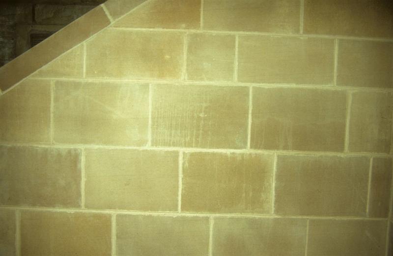 Falkirk Library Extension brickwork before cleaning Falkirk Council