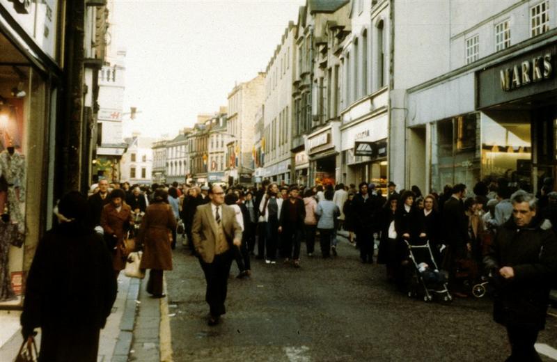 High St, Falkirk, with no vehiclular traffic Falkirk Council