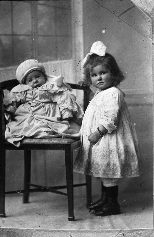 Portrait of two Victorian children Falkirk Council