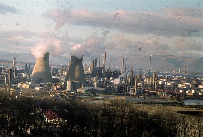 View of BP oil refinery, Grangemouth Falkirk Council