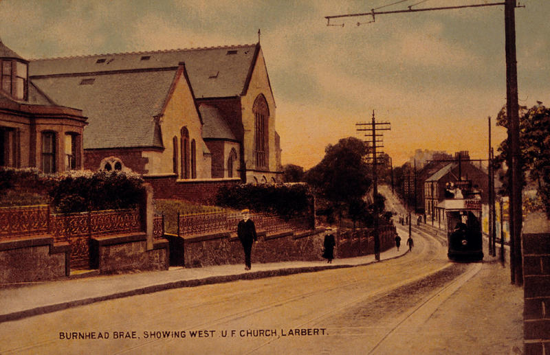 "Burnhead Brae, Showing West U F Church, Larbert" Falkirk Council