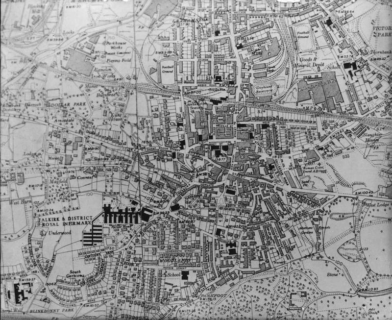Plan of central Falkirk c 1950 Falkirk Council