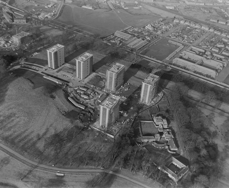 Aerial view of Callendar Park Falkirk Council