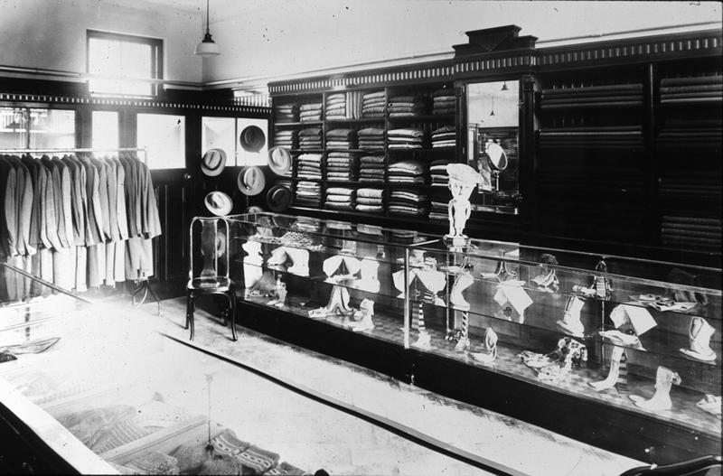 Interior of clothing shop Falkirk Council