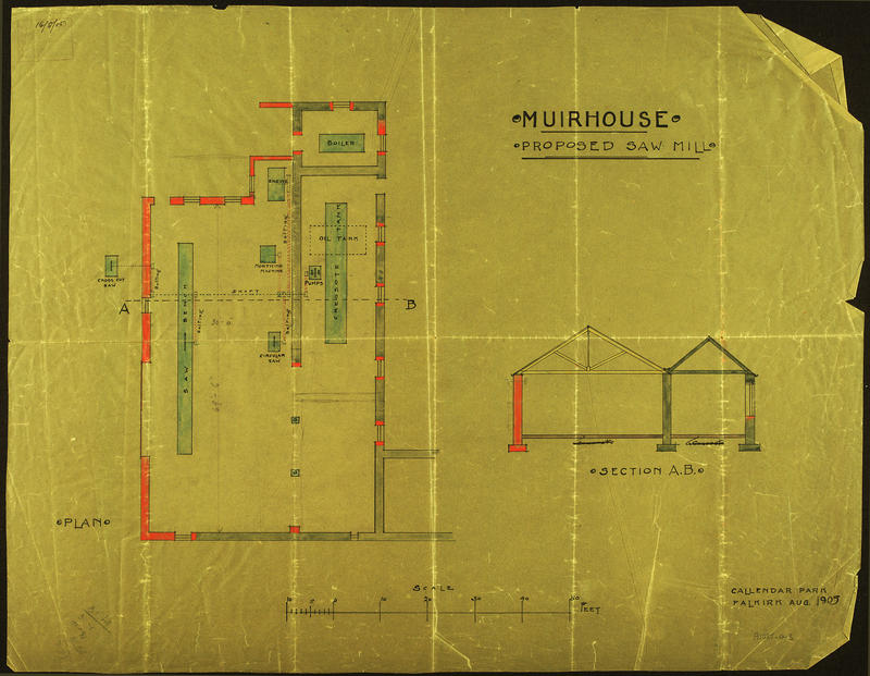 Plan of Muirhouse Sawmill Falkirk Council