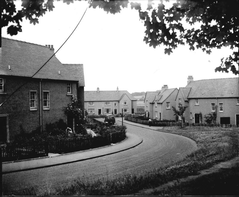 Street of public housing Falkirk Council