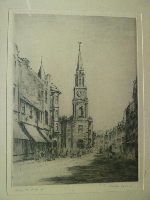 etching; "Falkirk High Street" Falkirk Council