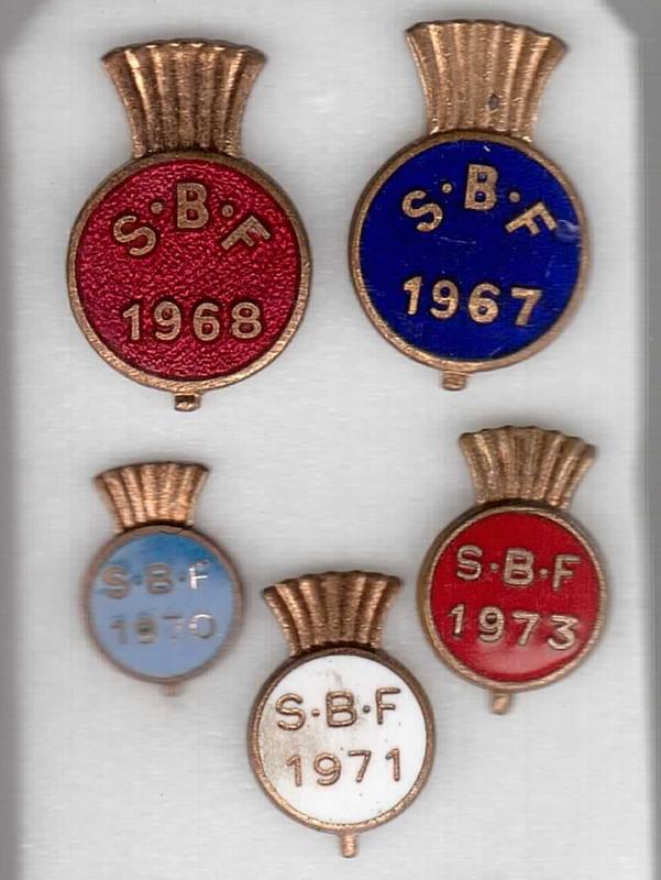 badge; "Scottish Bowling Federation" Falkirk Council