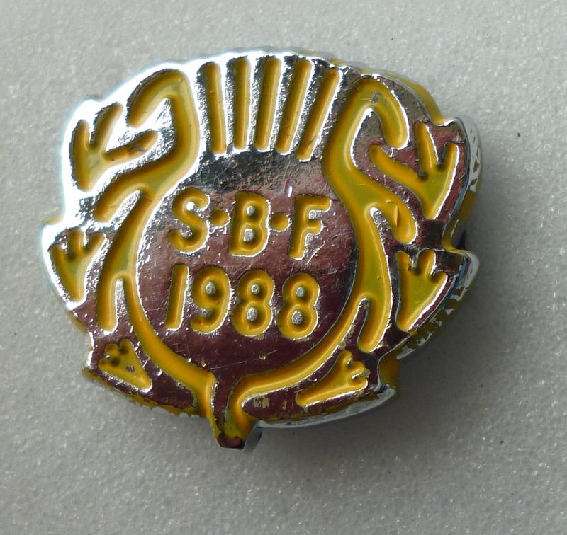 badge; "Scottish Bowling Federation" Falkirk Council