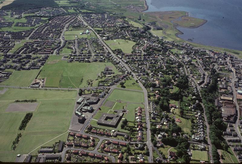 Aerial view of Bo'ness Falkirk Council