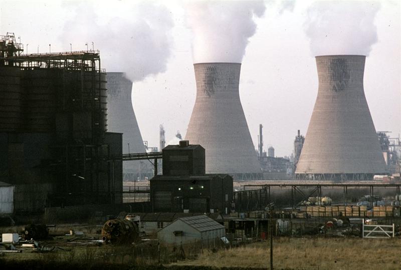 Cooling towers at the BP Grangemouth plant Falkirk Council