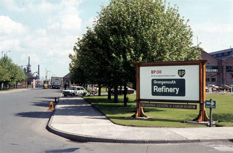 BP Oil, refinery entrance, Bo'ness Rd, Grangemouth Falkirk Council