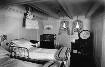 De luxe cabin of liner "Orvieto"