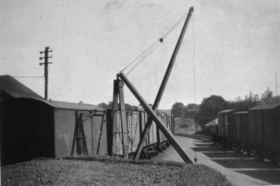 Railway siding with train, Banknock