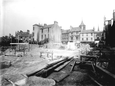P33185; Building site, High Street, Falkirk