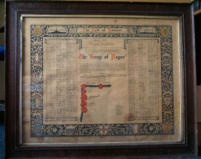 A1581.001; Comely Park School Roll of Honour