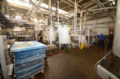 P43845; Boiling Shop in McCowan's Factory, Stenhousemuir