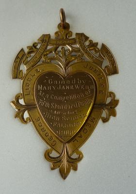 1998-067-015; medal; "George Liddle Jubilee"
