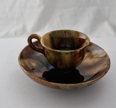 2005-020-157; cup and saucer; miniature