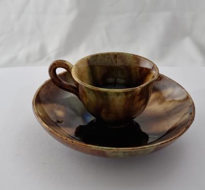 cup and saucer; miniature