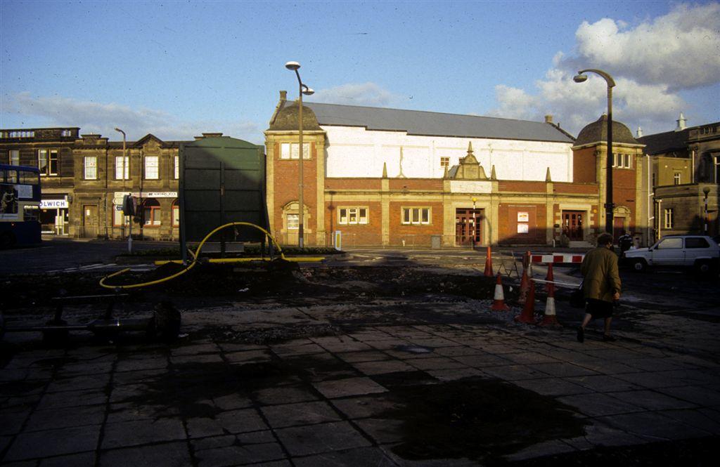 Grangemouth town centre during refurbishment Falkirk Council
