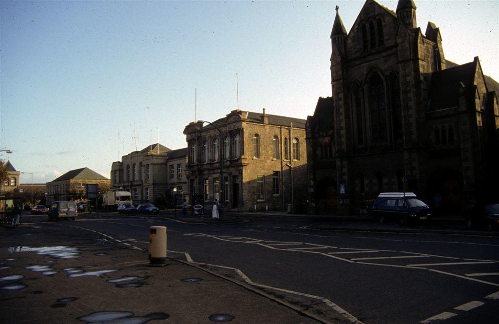 Grangemouth town centre during refurbishment Falkirk Council