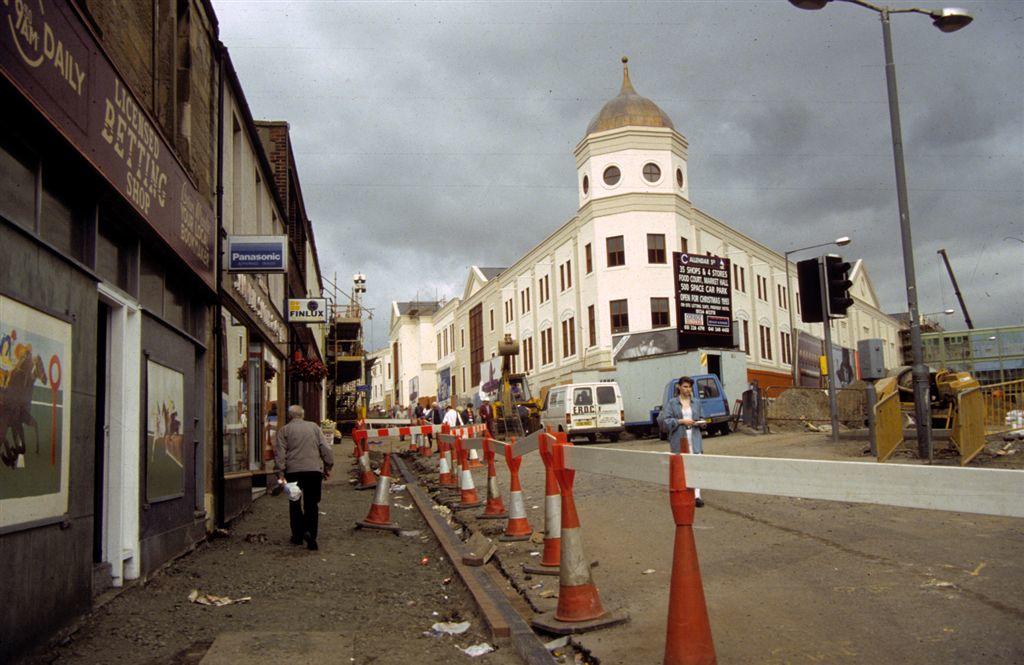 Callendar Square shopping centre, Falkirk, during construction