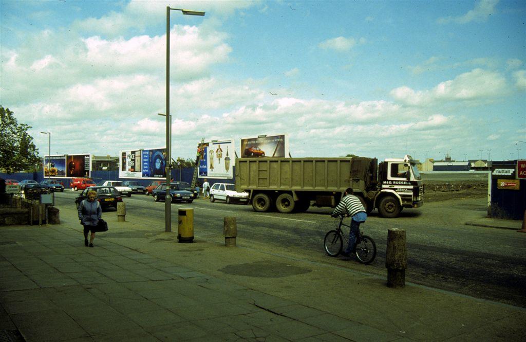 Graham's Rd during construction of Central Retail Park Falkirk Council