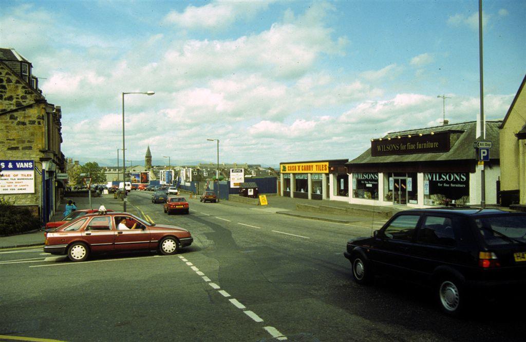 Graham's Rd during construction of Central Retail Park Falkirk Council
