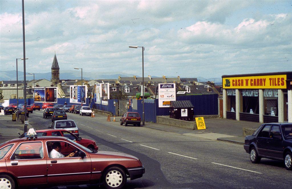 Graham's Rd during construction of Central Retail Park Falkirk Council