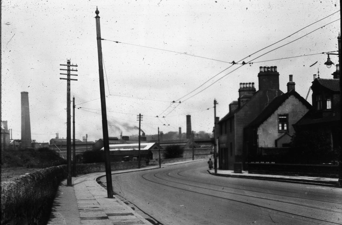 View along Carron Rd, Bainsford Falkirk Council