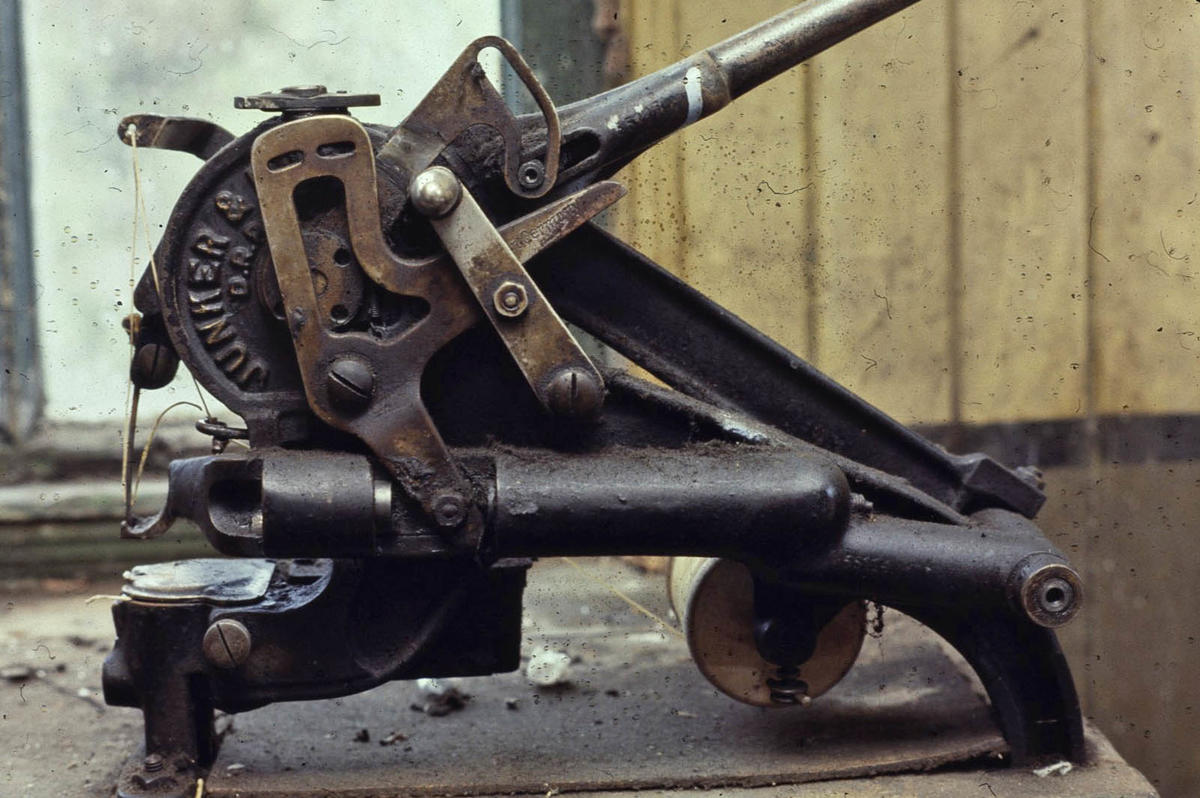 Shoe sewing machine, Avonbridge Falkirk Council