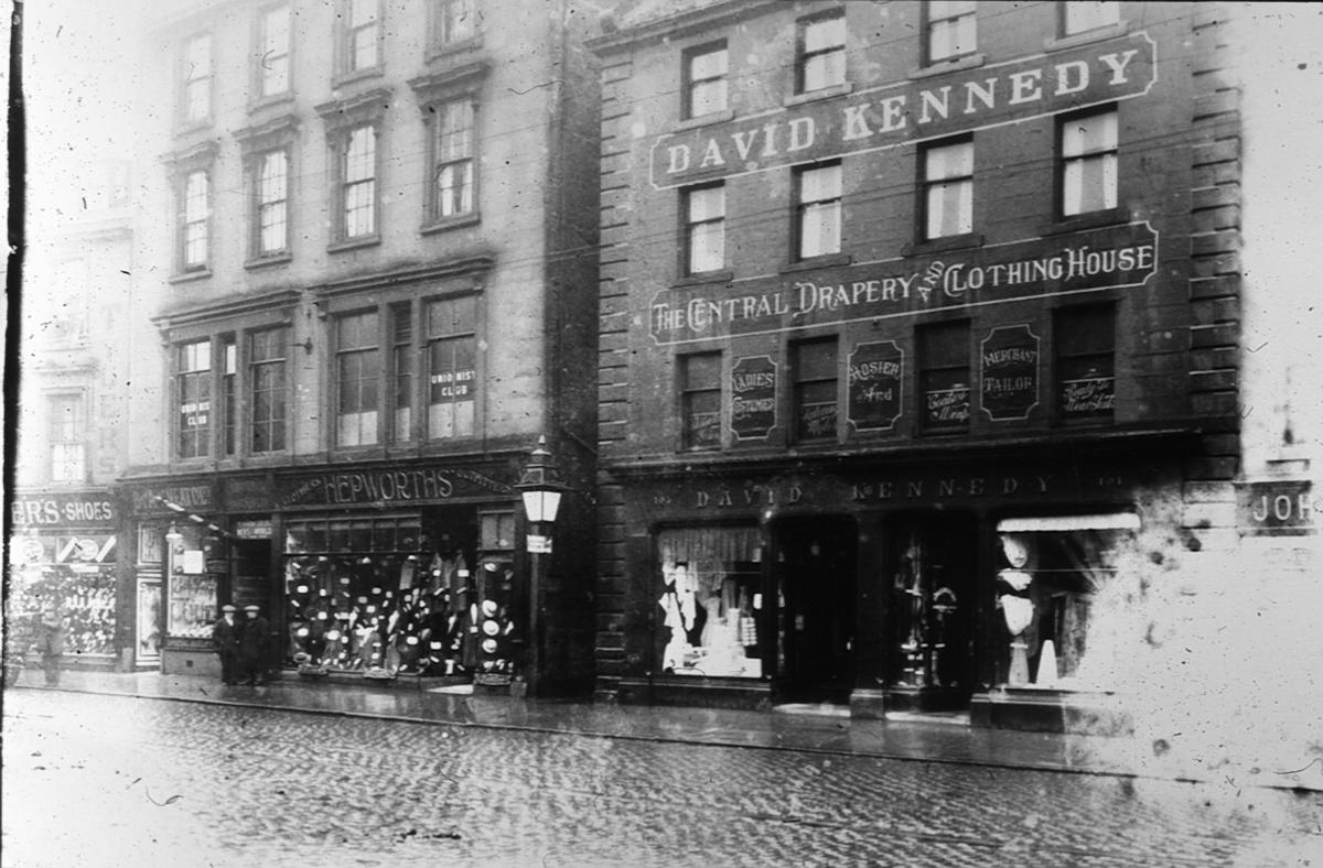 View of shops in Falkirk High Street Falkirk Council