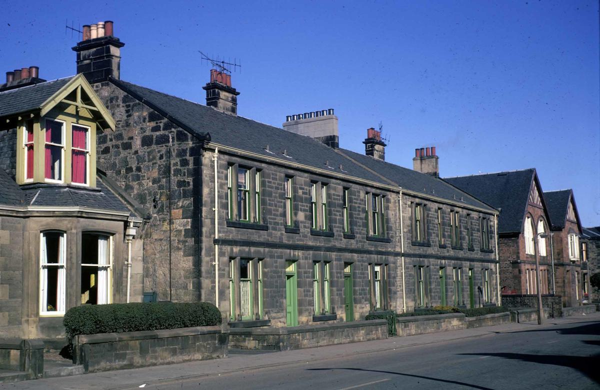 Terraced housing and Falkirk Mormon Church, Union Rd, Camelon Falkirk
