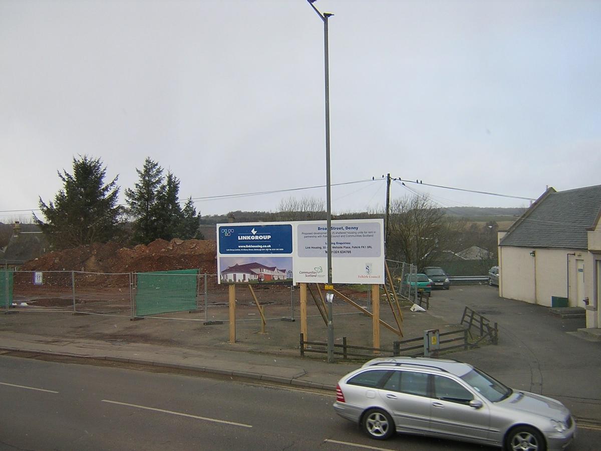 Site of proposed Link Housing Development, Broad St, Denny Falkirk