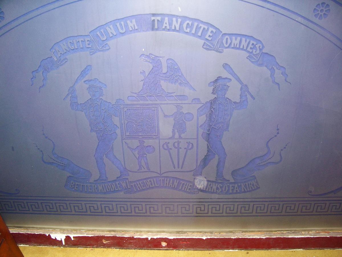window; etched Falkirk Council